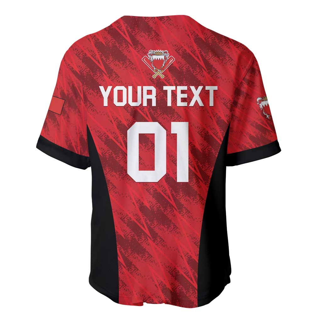 Custom Bahrain Cricket Baseball Jersey Come On Team Bahrain - Wonder Print Shop