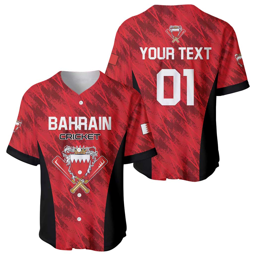 Custom Bahrain Cricket Baseball Jersey Come On Team Bahrain - Wonder Print Shop