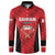 Custom Bahrain Cricket Button Sweatshirt Come On Team Bahrain - Wonder Print Shop
