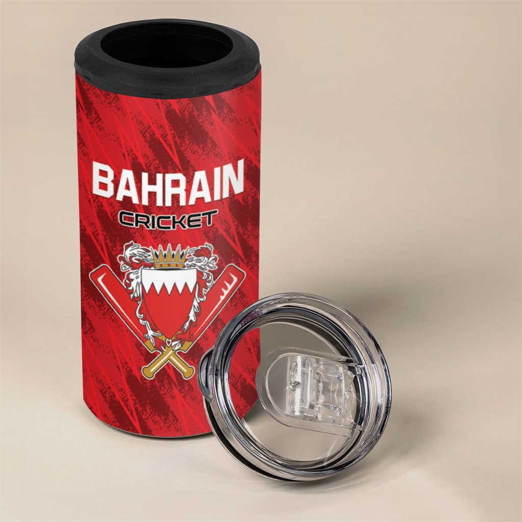 Custom Bahrain Cricket 4 in 1 Can Cooler Tumbler Come On Team Bahrain - Wonder Print Shop