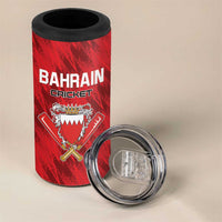 Custom Bahrain Cricket 4 in 1 Can Cooler Tumbler Come On Team Bahrain - Wonder Print Shop