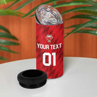 Custom Bahrain Cricket 4 in 1 Can Cooler Tumbler Come On Team Bahrain - Wonder Print Shop