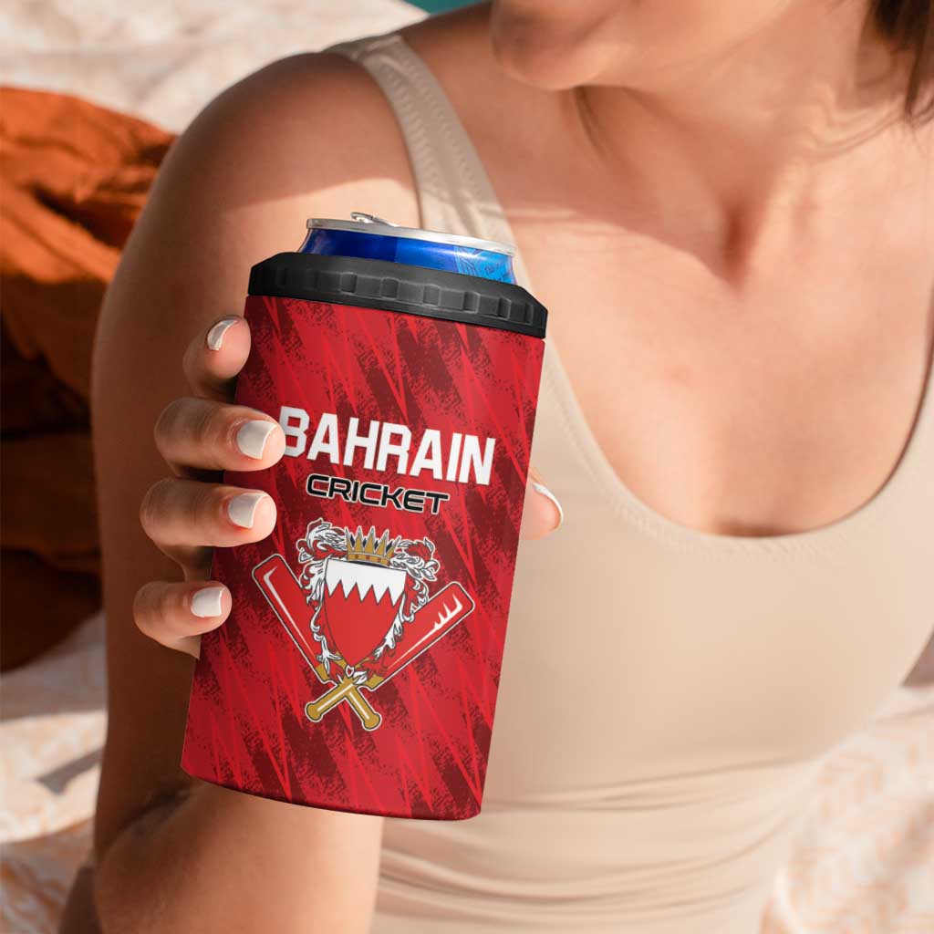 Custom Bahrain Cricket 4 in 1 Can Cooler Tumbler Come On Team Bahrain - Wonder Print Shop