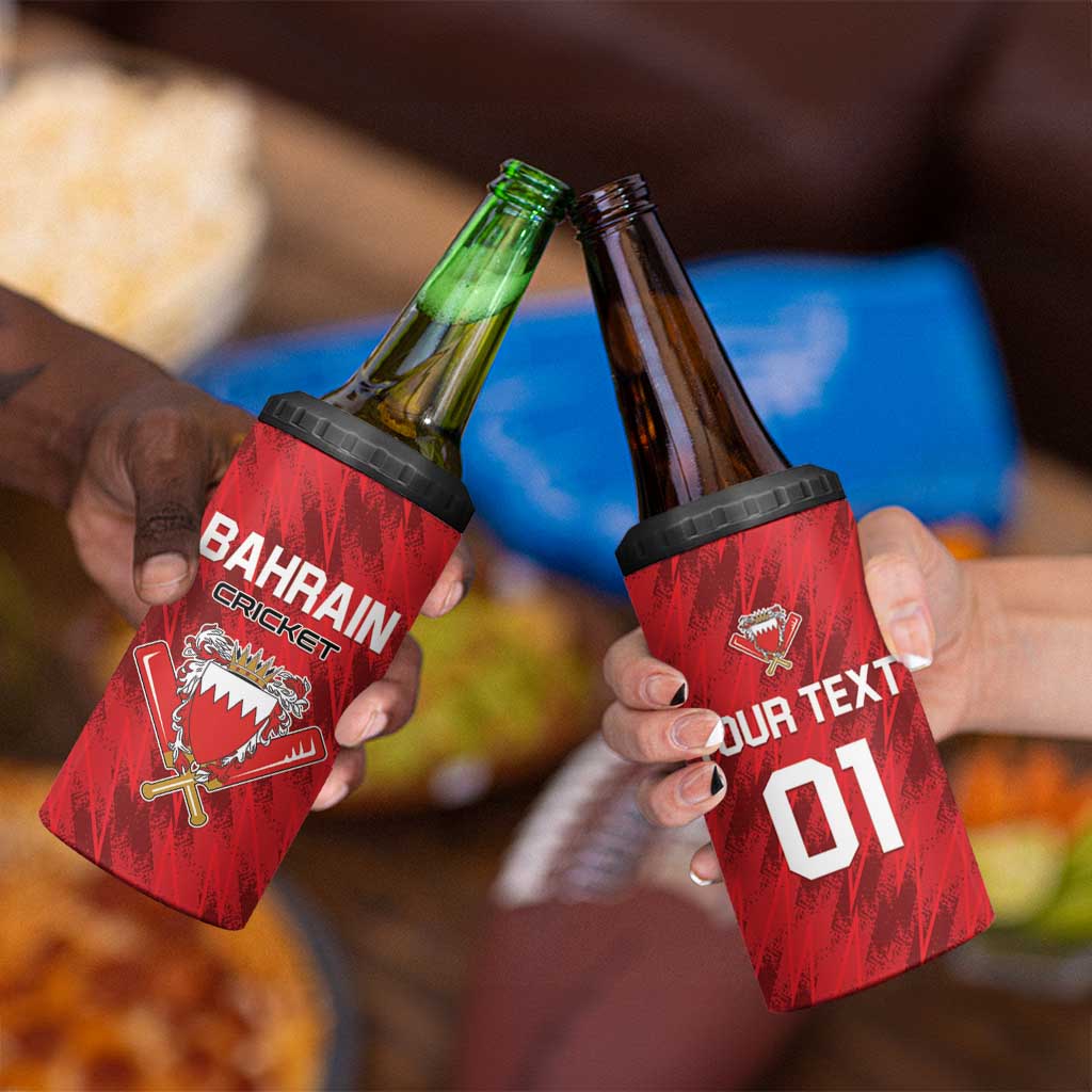 Custom Bahrain Cricket 4 in 1 Can Cooler Tumbler Come On Team Bahrain - Wonder Print Shop