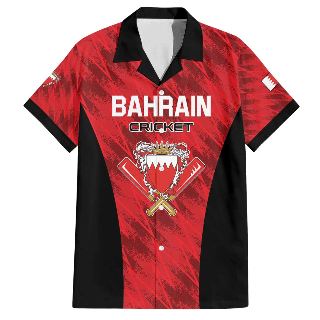 Custom Bahrain Cricket Family Matching Long Sleeve Bodycon Dress and Hawaiian Shirt Come On Team Bahrain - Wonder Print Shop
