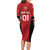 Custom Bahrain Cricket Family Matching Long Sleeve Bodycon Dress and Hawaiian Shirt Come On Team Bahrain - Wonder Print Shop