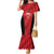 Custom Bahrain Cricket Family Matching Mermaid Dress and Hawaiian Shirt Come On Team Bahrain - Wonder Print Shop