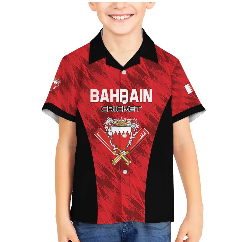 Custom Bahrain Cricket Family Matching Mermaid Dress and Hawaiian Shirt Come On Team Bahrain - Wonder Print Shop