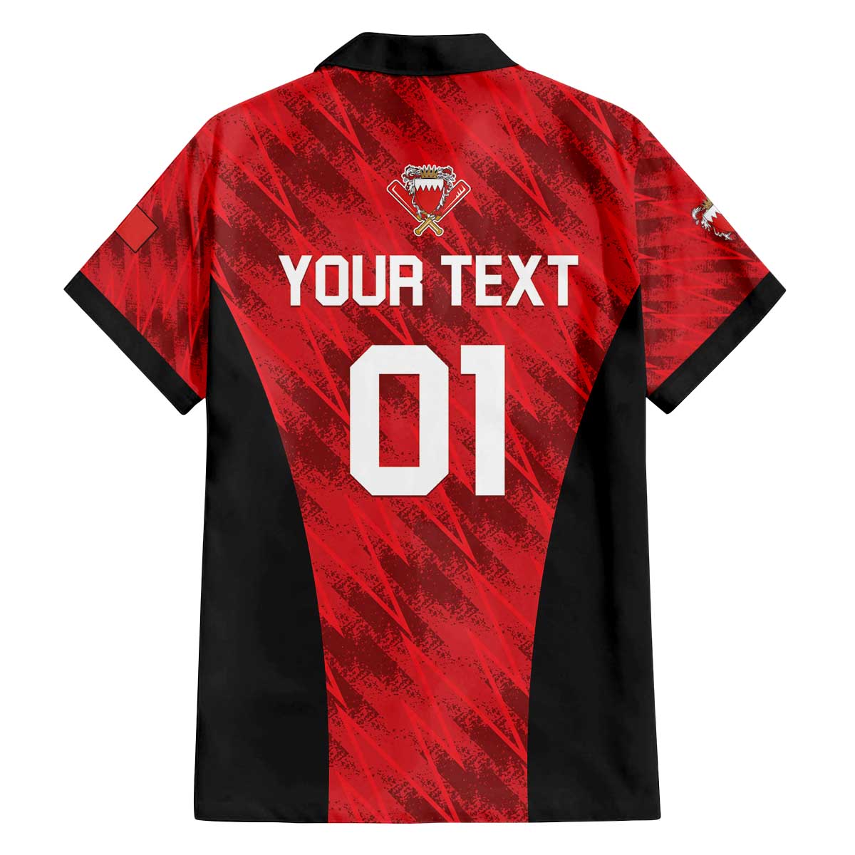 Custom Bahrain Cricket Family Matching Off The Shoulder Long Sleeve Dress and Hawaiian Shirt Come On Team Bahrain - Wonder Print Shop