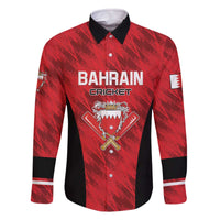 Custom Bahrain Cricket Family Matching Off The Shoulder Long Sleeve Dress and Hawaiian Shirt Come On Team Bahrain - Wonder Print Shop