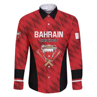 Custom Bahrain Cricket Family Matching Off Shoulder Short Dress and Hawaiian Shirt Come On Team Bahrain - Wonder Print Shop