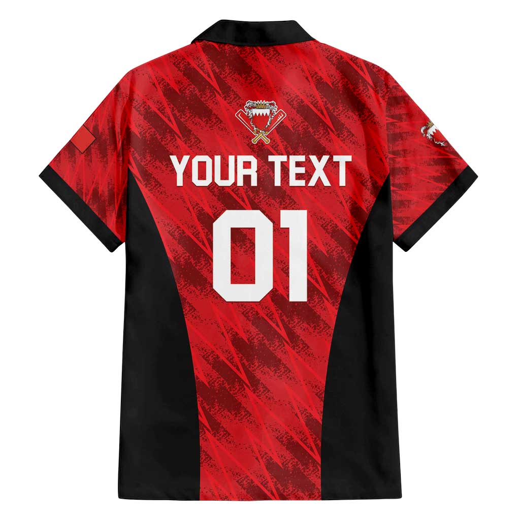 Custom Bahrain Cricket Family Matching Puletasi and Hawaiian Shirt Come On Team Bahrain - Wonder Print Shop