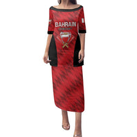 Custom Bahrain Cricket Family Matching Puletasi and Hawaiian Shirt Come On Team Bahrain - Wonder Print Shop