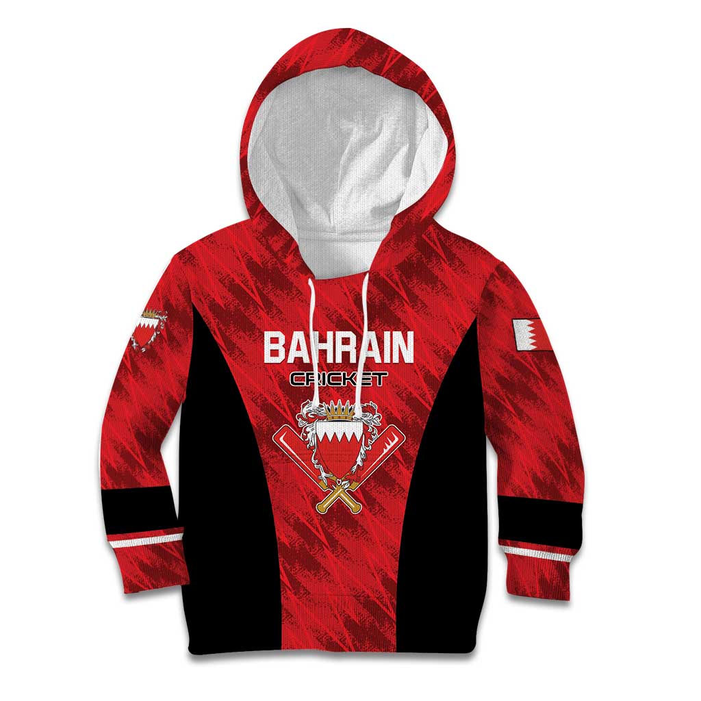 Custom Bahrain Cricket Kid Hoodie Come On Team Bahrain - Wonder Print Shop