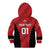 Custom Bahrain Cricket Kid Hoodie Come On Team Bahrain - Wonder Print Shop
