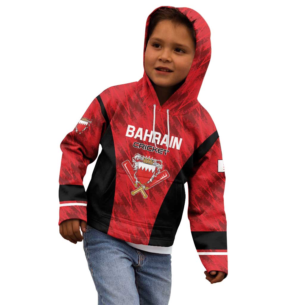 Custom Bahrain Cricket Kid Hoodie Come On Team Bahrain - Wonder Print Shop