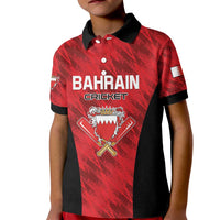 Custom Bahrain Cricket Kid Polo Shirt Come On Team Bahrain - Wonder Print Shop