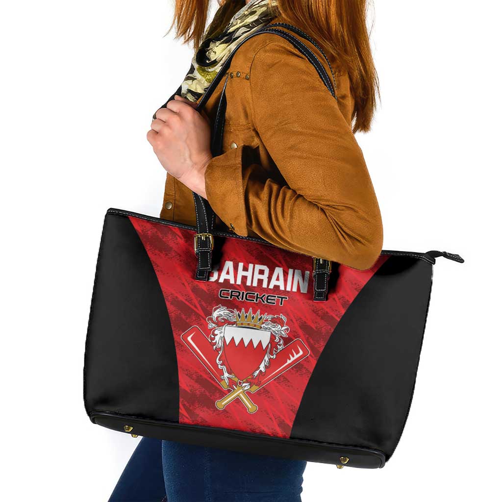 Bahrain Cricket Leather Tote Bag Come On Team Bahrain - Wonder Print Shop