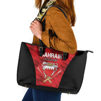 Bahrain Cricket Leather Tote Bag Come On Team Bahrain - Wonder Print Shop