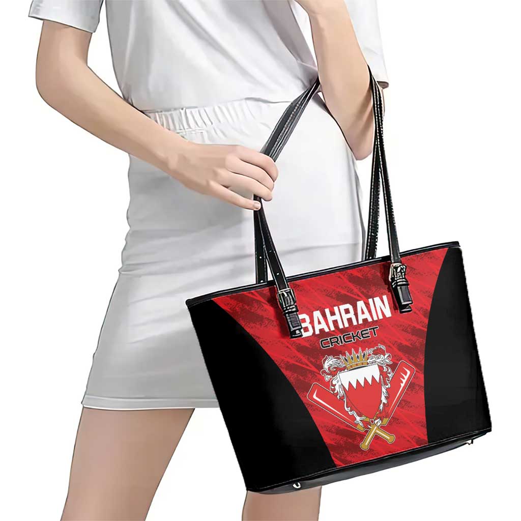 Bahrain Cricket Leather Tote Bag Come On Team Bahrain - Wonder Print Shop