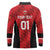Custom Bahrain Cricket Long Sleeve Polo Shirt Come On Team Bahrain - Wonder Print Shop
