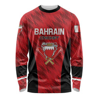 Custom Bahrain Cricket Long Sleeve Shirt Come On Team Bahrain - Wonder Print Shop