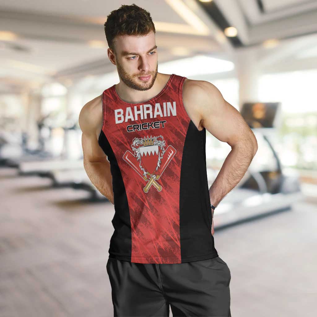 Custom Bahrain Cricket Men Tank Top Come On Team Bahrain - Wonder Print Shop