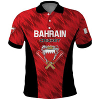 Custom Bahrain Cricket Polo Shirt Come On Team Bahrain - Wonder Print Shop