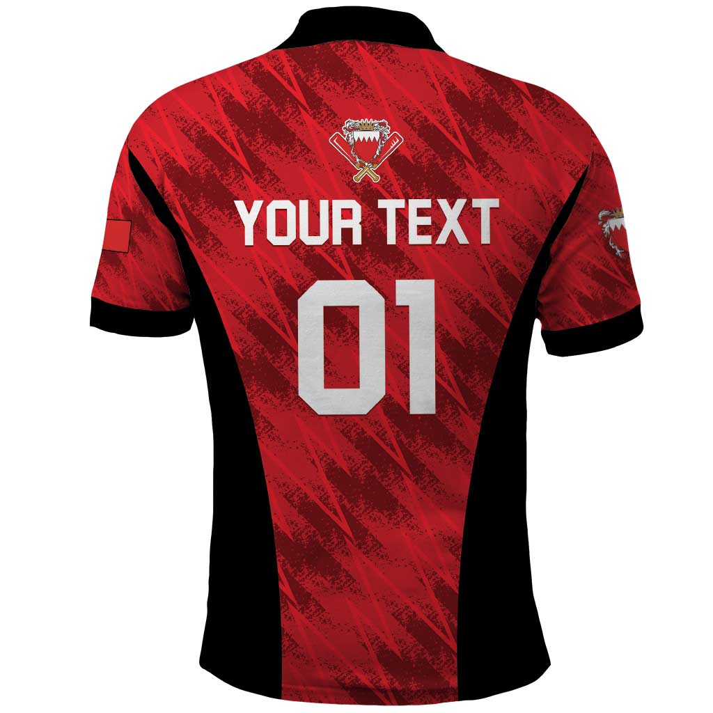 Custom Bahrain Cricket Polo Shirt Come On Team Bahrain - Wonder Print Shop
