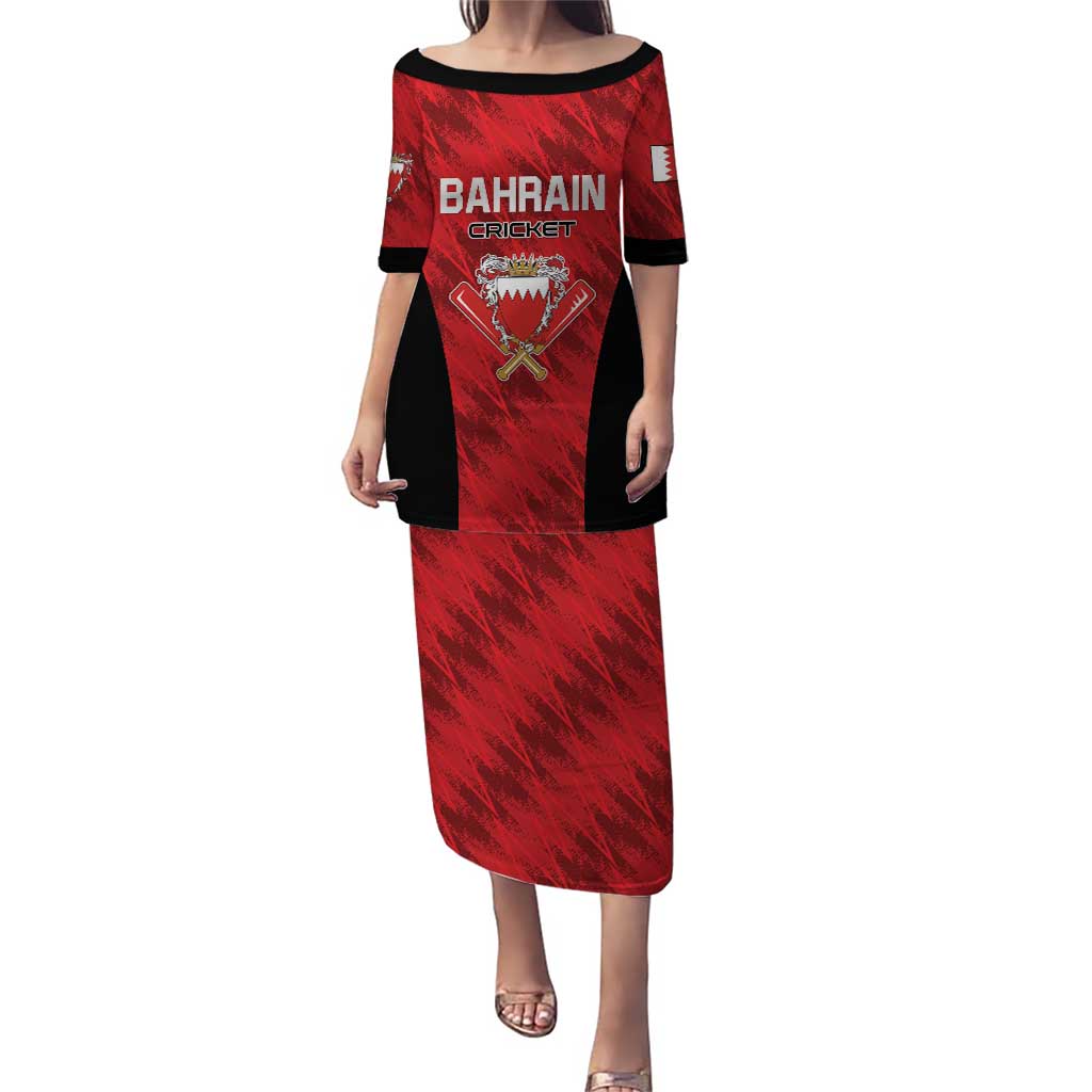 Custom Bahrain Cricket Puletasi Come On Team Bahrain - Wonder Print Shop