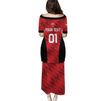 Custom Bahrain Cricket Puletasi Come On Team Bahrain - Wonder Print Shop