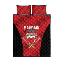 Bahrain Cricket Quilt Bed Set Come On Team Bahrain - Wonder Print Shop