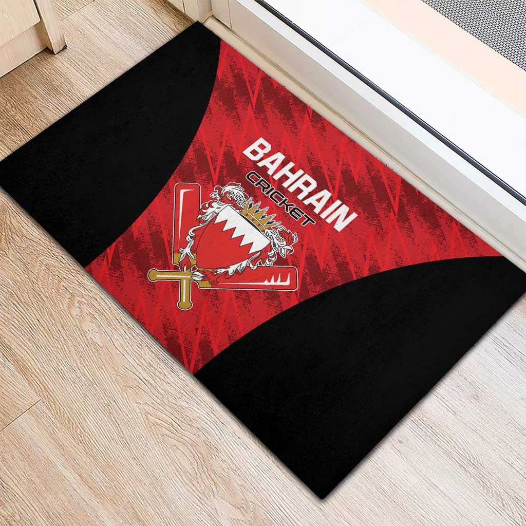Bahrain Cricket Rubber Doormat Come On Team Bahrain - Wonder Print Shop