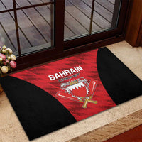 Bahrain Cricket Rubber Doormat Come On Team Bahrain - Wonder Print Shop