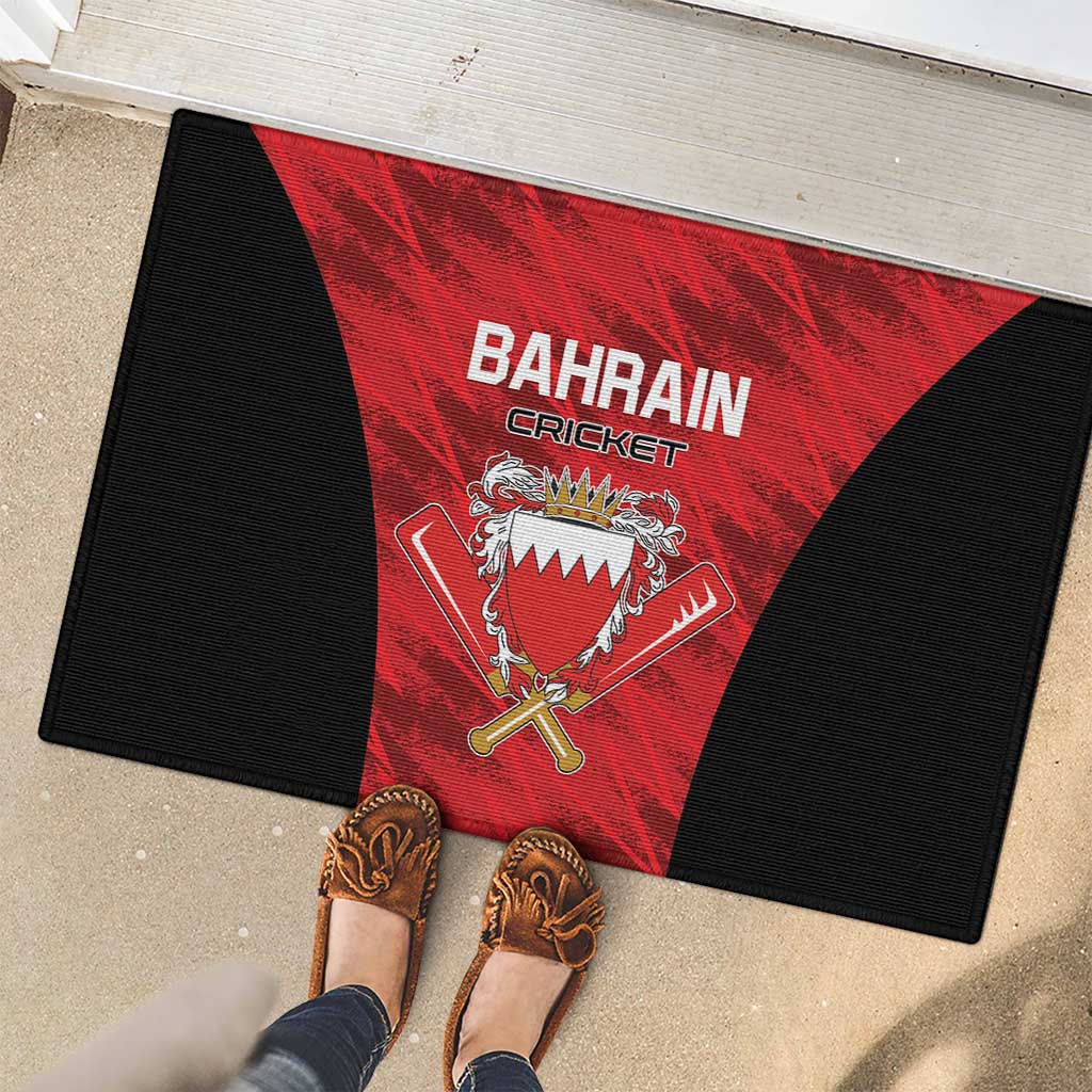 Bahrain Cricket Rubber Doormat Come On Team Bahrain - Wonder Print Shop