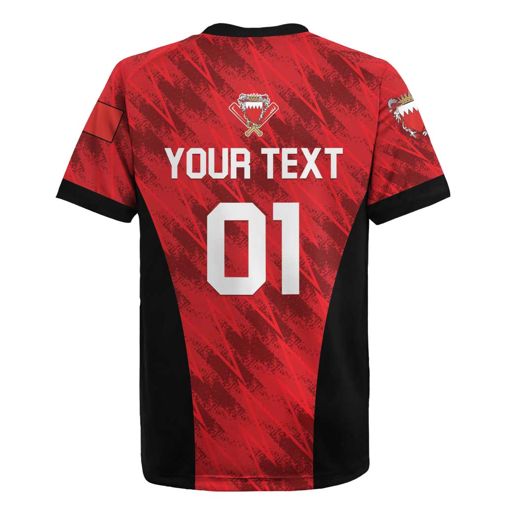 Custom Bahrain Cricket Rugby Jersey Come On Team Bahrain - Wonder Print Shop