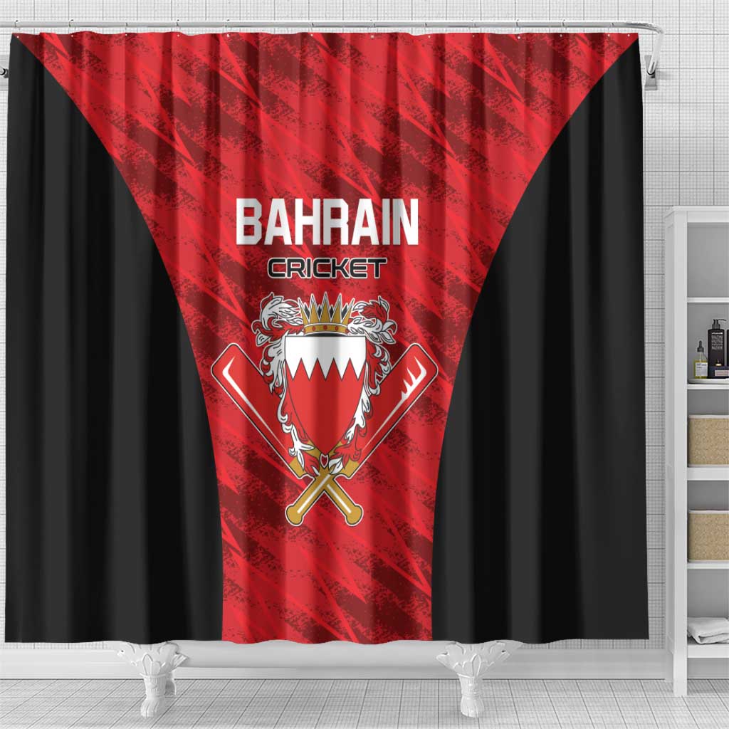 Bahrain Cricket Shower Curtain Come On Team Bahrain