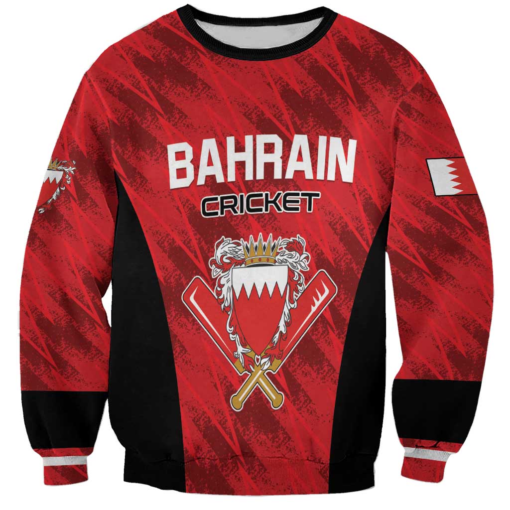 Custom Bahrain Cricket Sweatshirt Come On Team Bahrain - Wonder Print Shop