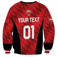 Custom Bahrain Cricket Sweatshirt Come On Team Bahrain - Wonder Print Shop