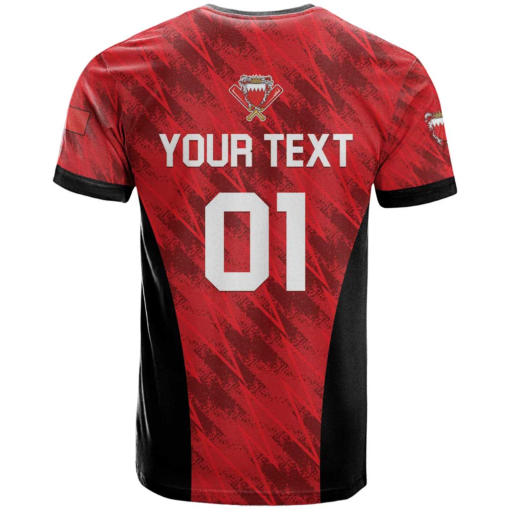 Custom Bahrain Cricket T Shirt Come On Team Bahrain - Wonder Print Shop