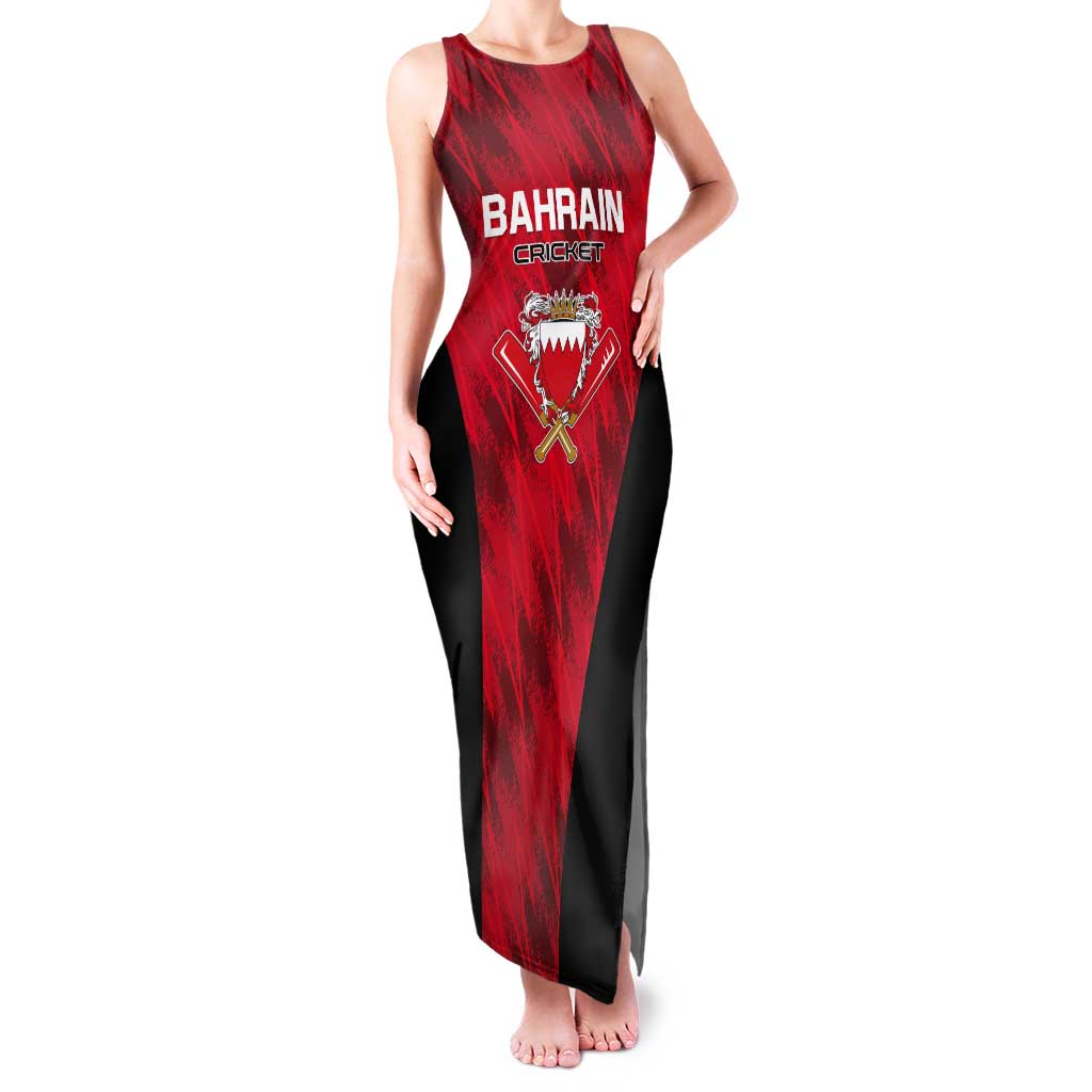Custom Bahrain Cricket Tank Maxi Dress Come On Team Bahrain - Wonder Print Shop