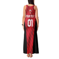 Custom Bahrain Cricket Tank Maxi Dress Come On Team Bahrain - Wonder Print Shop