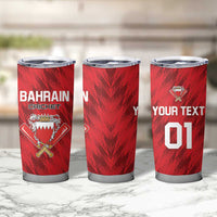 Custom Bahrain Cricket Tumbler Cup Come On Team Bahrain - Wonder Print Shop