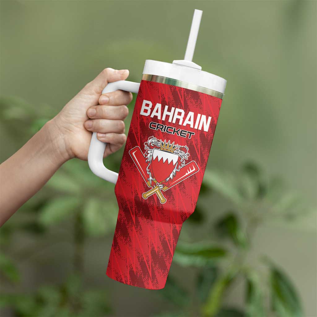 Custom Bahrain Cricket Tumbler With Handle Come On Team Bahrain - Wonder Print Shop