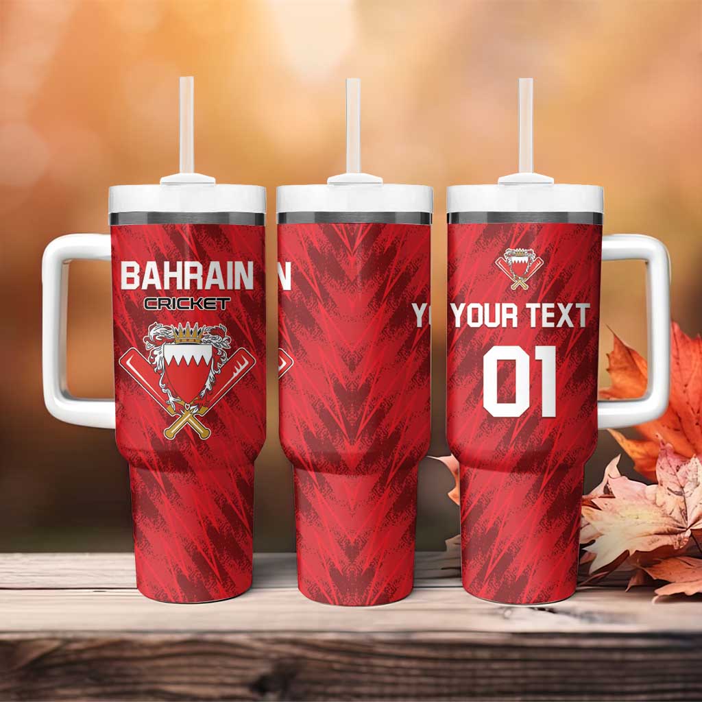 Custom Bahrain Cricket Tumbler With Handle Come On Team Bahrain - Wonder Print Shop