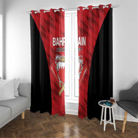 Bahrain Cricket Window Curtain Come On Team Bahrain - Wonder Print Shop