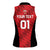 Custom Bahrain Cricket Women Sleeveless Polo Shirt Come On Team Bahrain - Wonder Print Shop