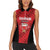 Custom Bahrain Cricket Women Sleeveless Polo Shirt Come On Team Bahrain - Wonder Print Shop