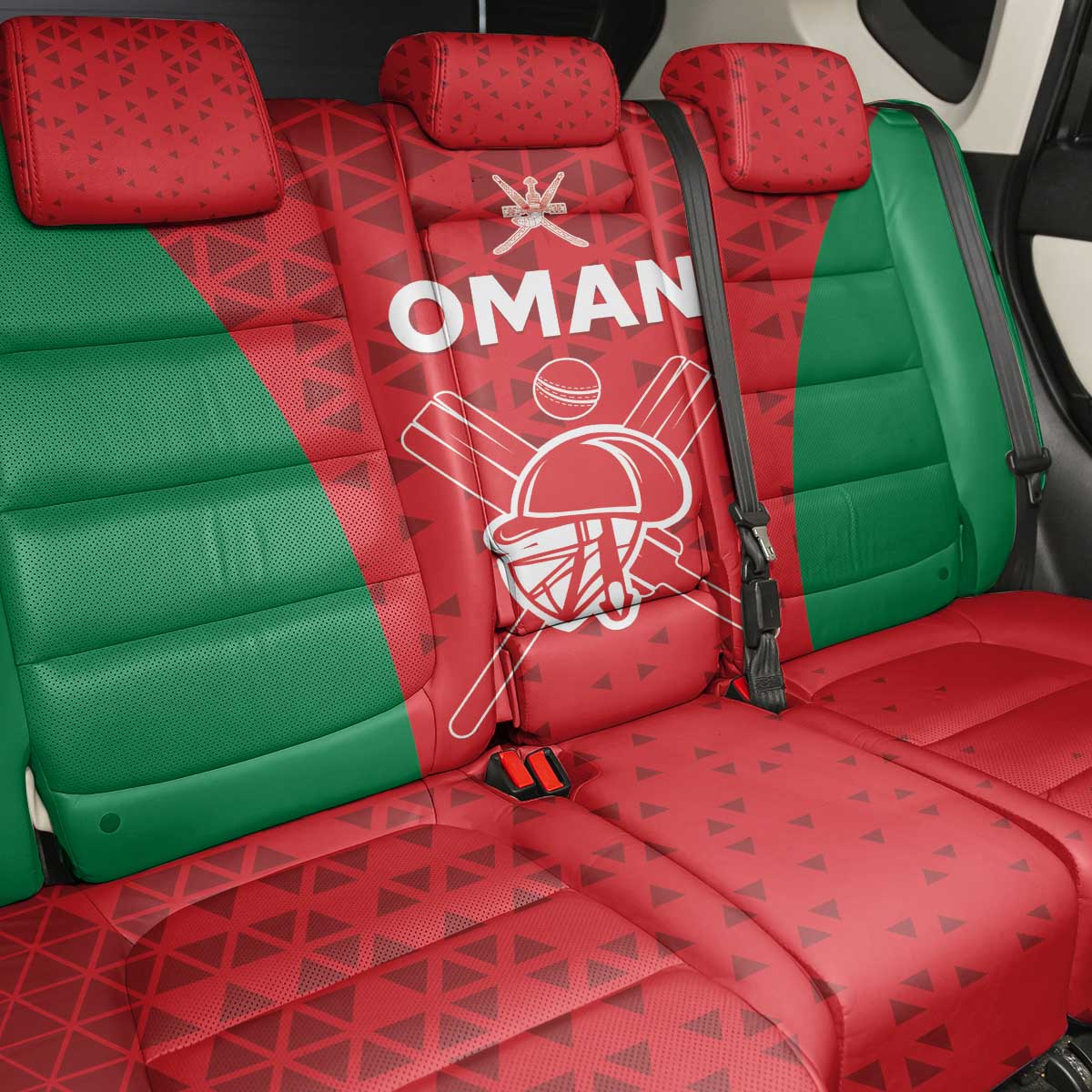 Oman Cricket Back Car Seat Cover Team Oman Come On - Wonder Print Shop