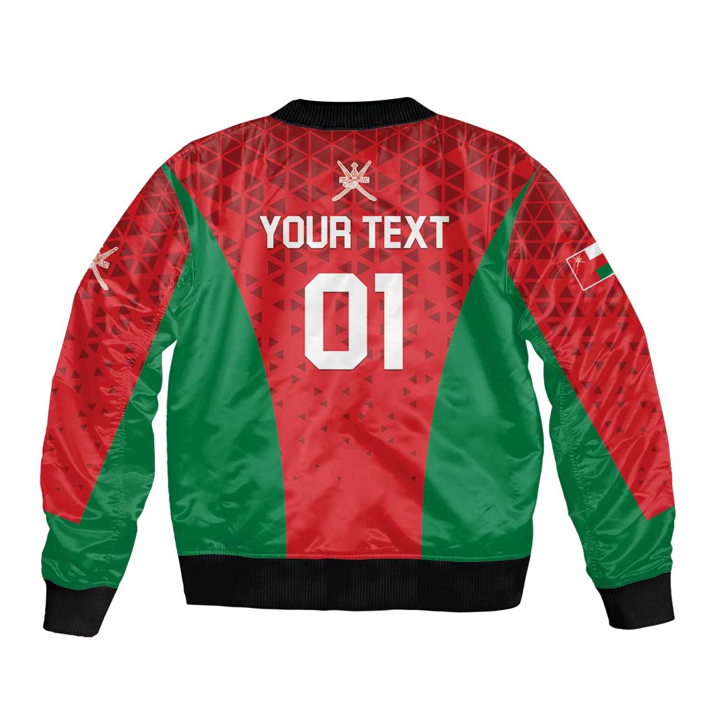 Custom Oman Cricket Bomber Jacket Team Oman Come On - Wonder Print Shop